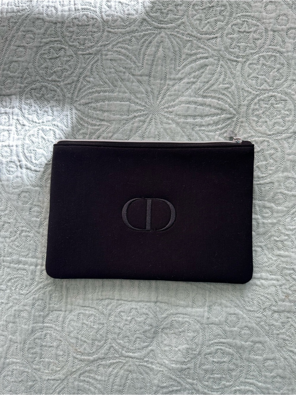 Dior Black Soft Zip Pouch